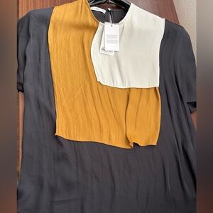 Elegant Colorblock Women's Blouse